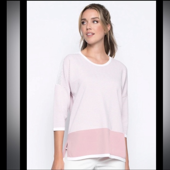 Piccadilly Canada Rose Pink Light Sweater size XS NWOT - Picture 2 of 14